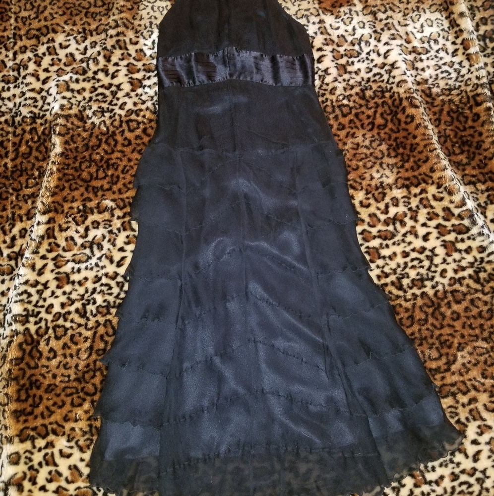 BCBGMaxAzaria Black Silk Dress